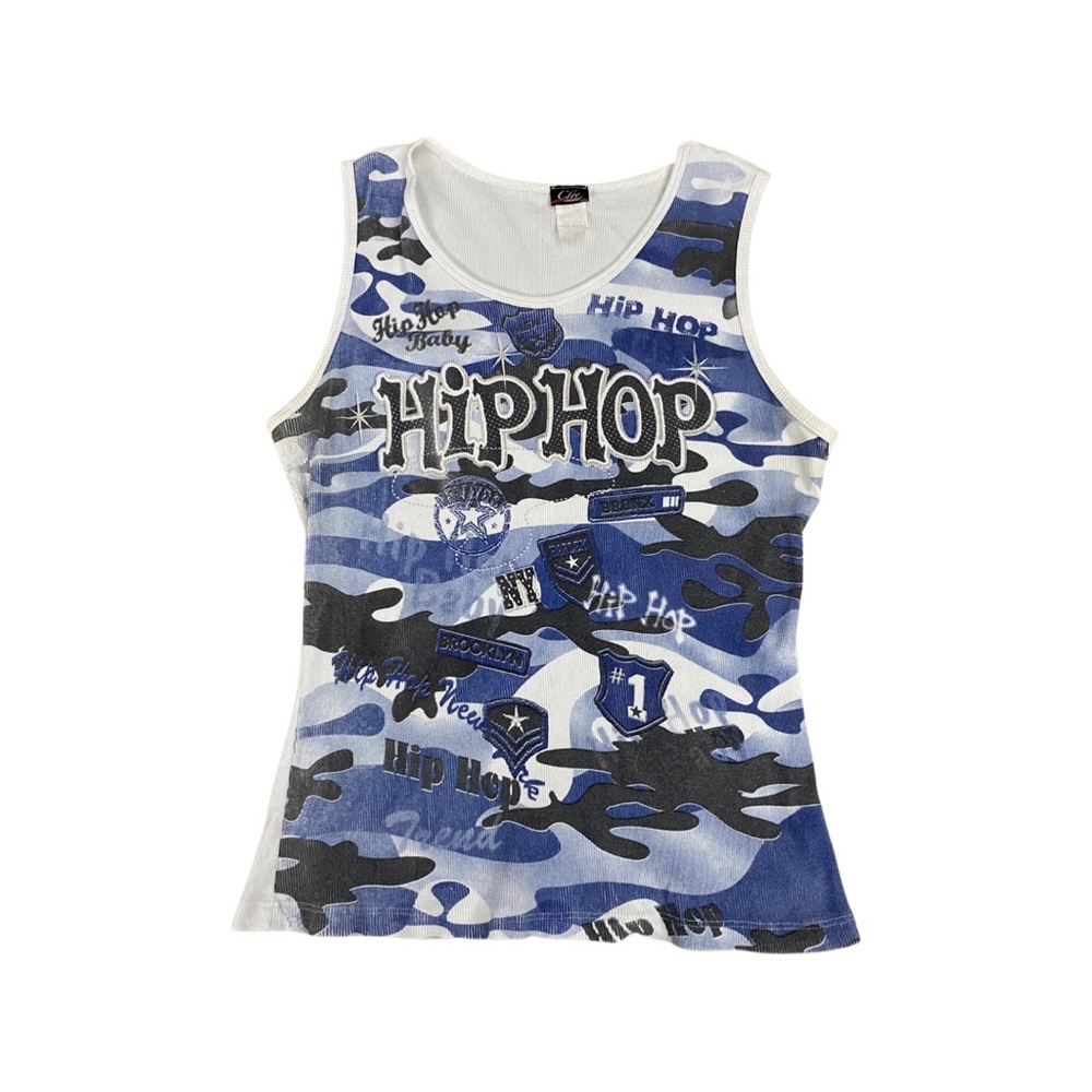 Vintage Cleo casual graphic hip hop tank